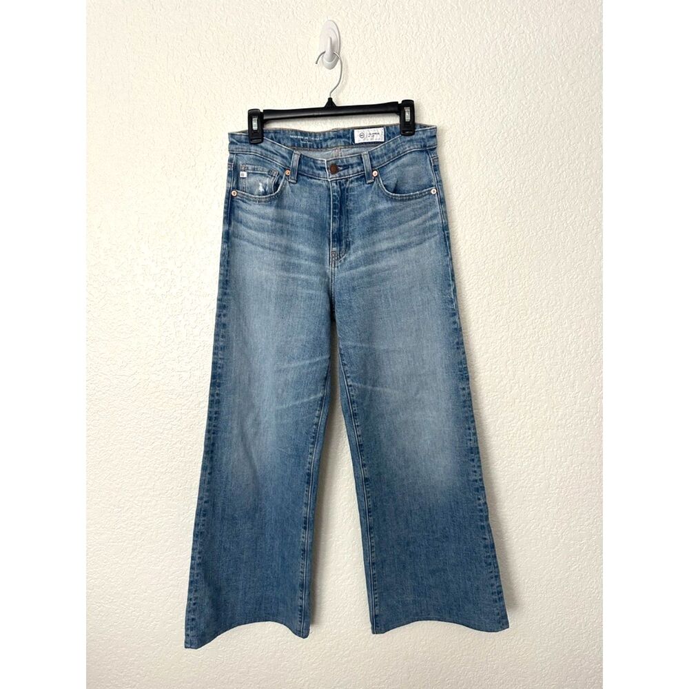 AG Adriano Goldschmied Wide Leg Crop Jeans Size 27